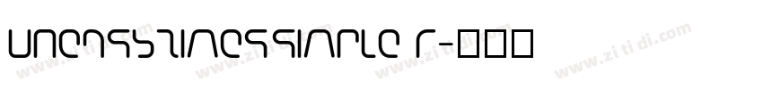 Uneasytimes_simple R字体转换